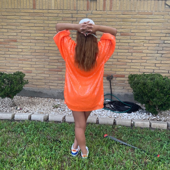 Houston Astros GameDay Sparkly Sequin Dress - Picture 5 of 7